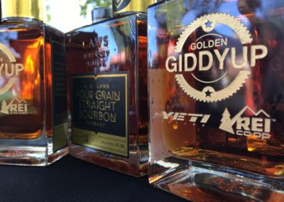 Golden Giddyup bourbon labels