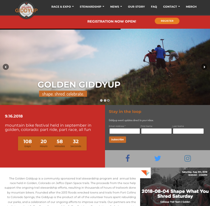 Golden Giddyup web site