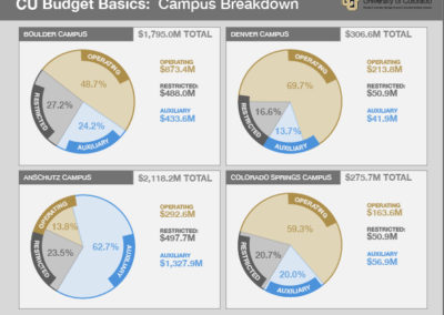 CU budget breakdown by campus
