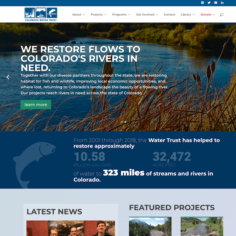 Colorado Water Trust web site