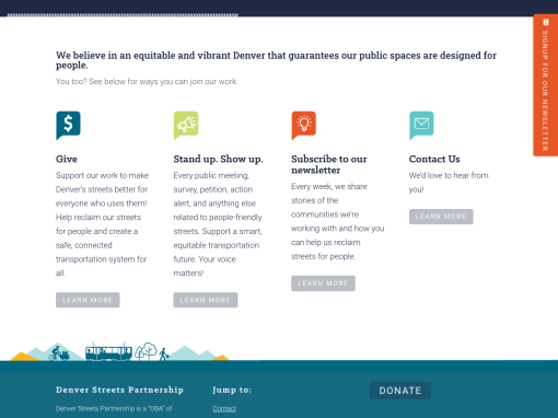Denver Streets Partnership website