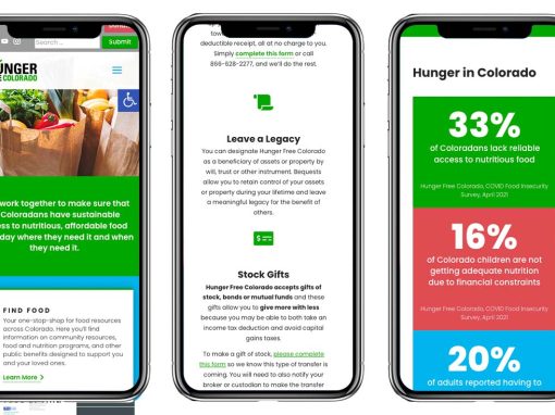Hunger Free Colorado website
